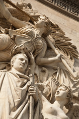 détail arc de triomphe,  triomphe de 1810