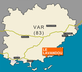 Situation du Lavandou