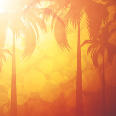 Fototapeta premium Orange summer holiday background