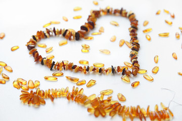 Natural amber necklace