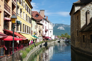 Fototapeta na wymiar Annecy - canal