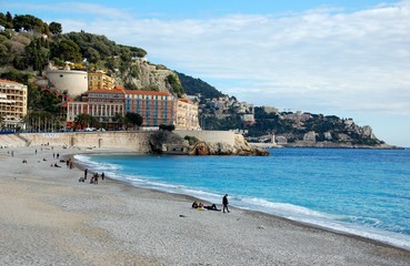Nice coastline - French Riviera - Promenades des anglais