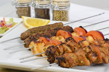 Kebabs - Chicken tikka, paneer tikka & seekh kebabs.