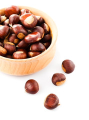 Chestnuts isolated