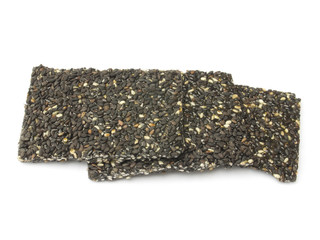 Honey bars with black sesame seeds