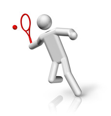 Tennis 3D symbol