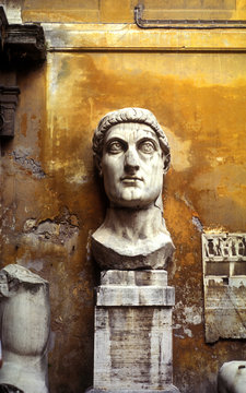 Italy. Roma Statua Di Costantino In Campidoglio