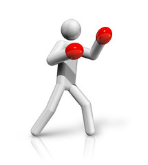 Boxing 3D symbol