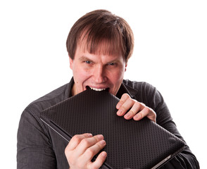 The man with the laptop