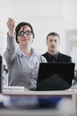 Fototapeta premium business people group on seminar