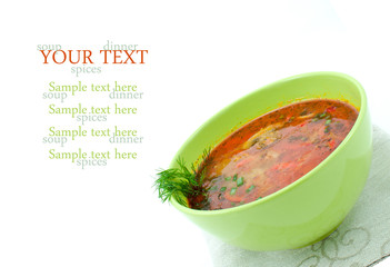 Vegetables soup.
