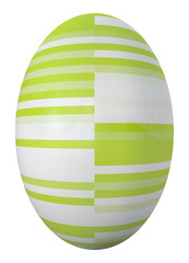 egg with modern green texture