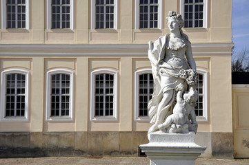 Obraz premium Jadschloss Hubertusburg Figur