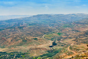 view from Mount Nebo in Jordan