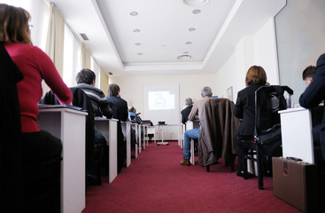 Fototapeta premium business people group on seminar