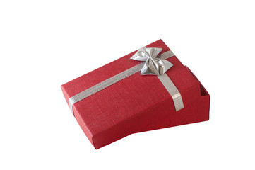 red gift box with bow