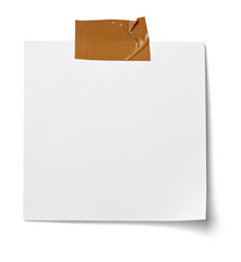 white note paper message label business