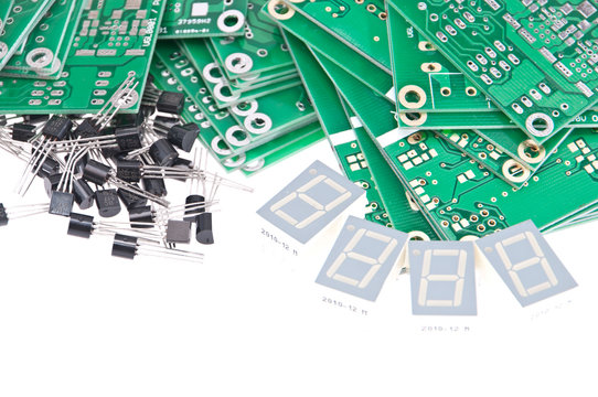 PCBs with different electronic parts