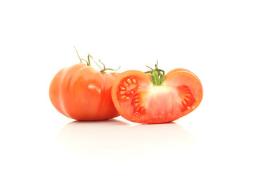 Beefsteak tomatoes cross section