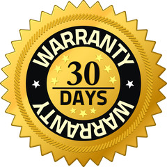 Warranty 30 days Quality Guarantee Badges