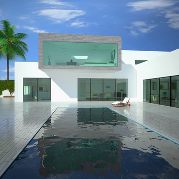 Villa and Pool