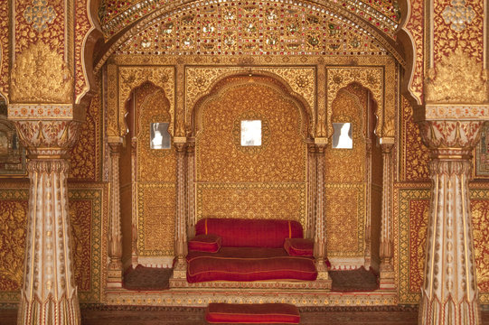 Throne Room in Bikaner Palace, Rajasthan, India Stock Photo | Adobe Stock
