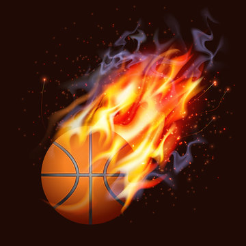 Basketball On Fire