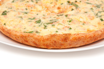 quiche with shrimps