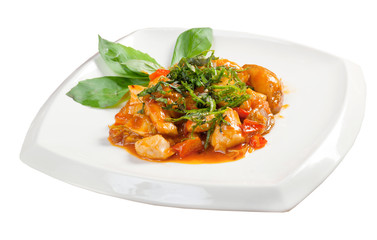chicken with vegetable