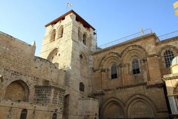 Fototapeta na wymiar Church of the Holy Sepulchre Way of Suffering Jerusalem Israel