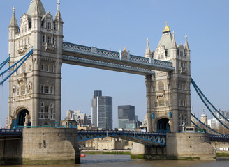 Fototapeta na wymiar Tower Bridge and River Thames, London