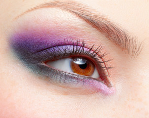 Obraz premium girl's eyezone makeup