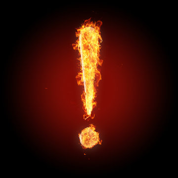Fonts and symbols in fire for different purposes - !