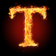 Fonts and symbols in fire for different purposes