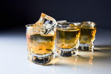 whisky with ice.