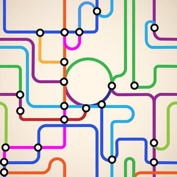 Abstract subway map seamless