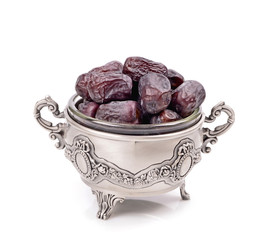 Natural dates in a metal container