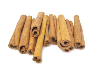 Cinnamon Sticks Isolated on White Background