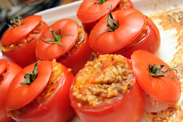 Delicious stuffed tomatoes