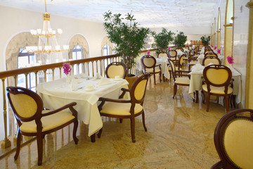 Restaurant at balcony in Hotel