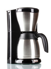 Coffee maker isolated on white