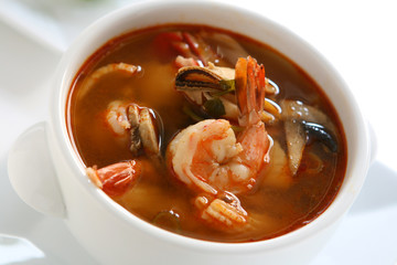 Thai Hot and Sour Seafood Soup
