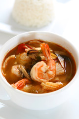 Thai Hot and Sour Seafood Soup
