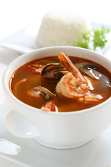 Thai Tom Yum Seafood Soup