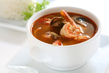 Thai Hot and Sour Seafood Soup