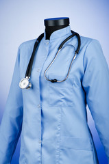 Doctor coat with the stethoscope