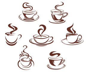 Obraz premium Coffee and tea cups