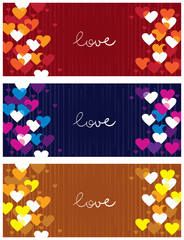 Horizontal love banners
