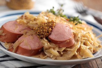 Sausage with sauerkraut