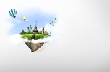 European holidays - travelling background. concept